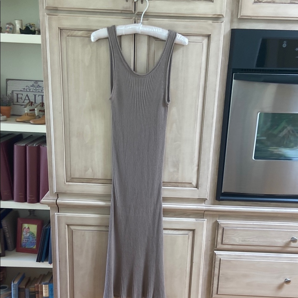 By Together light Brown Sleeveless sweater Dress sz M